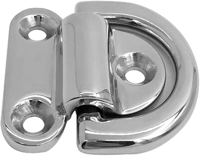 Marine Folding Pad Eye with Washer - Stainless Steel 316