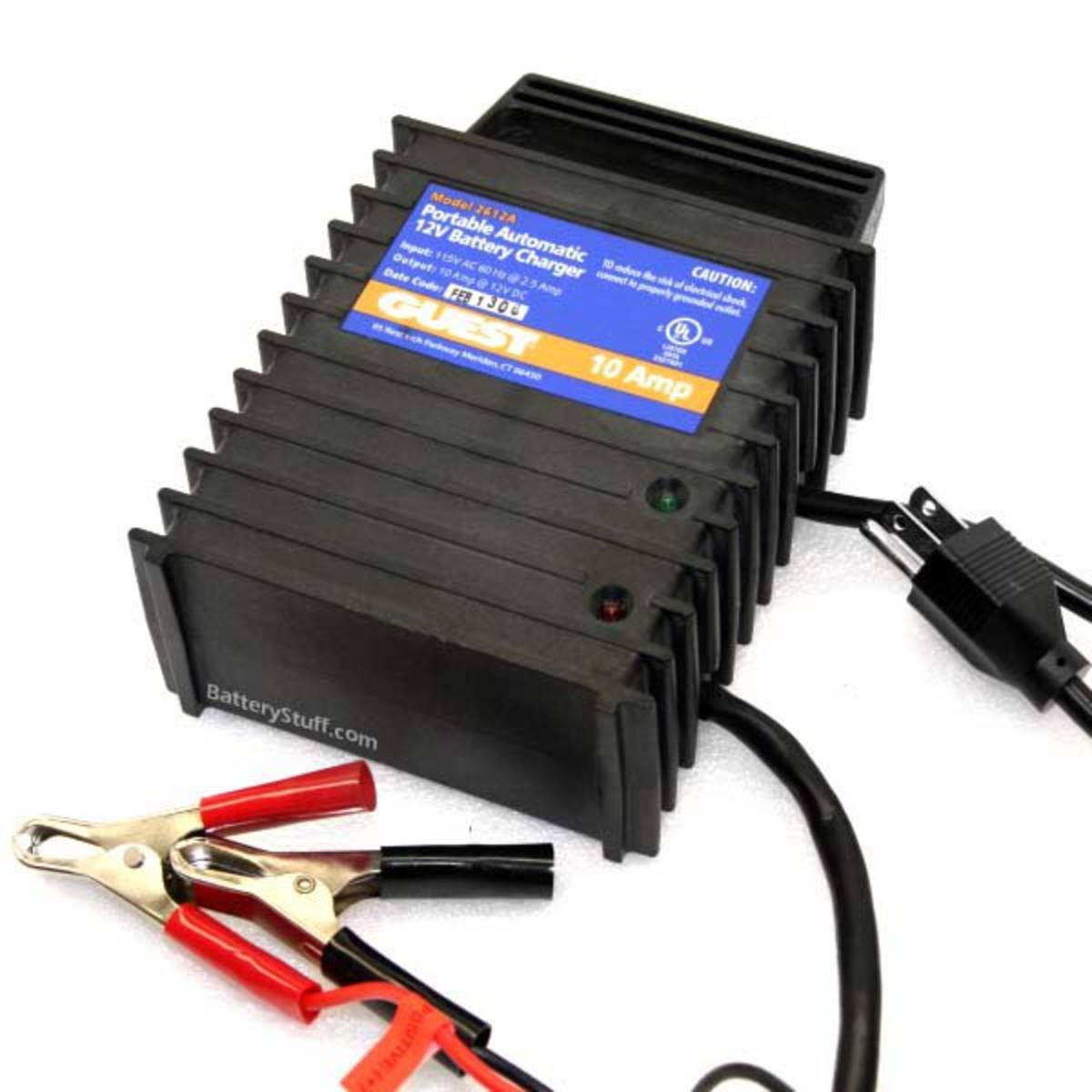 Guest ChargePro 2612A portable 12V 10A three-stage battery charger
