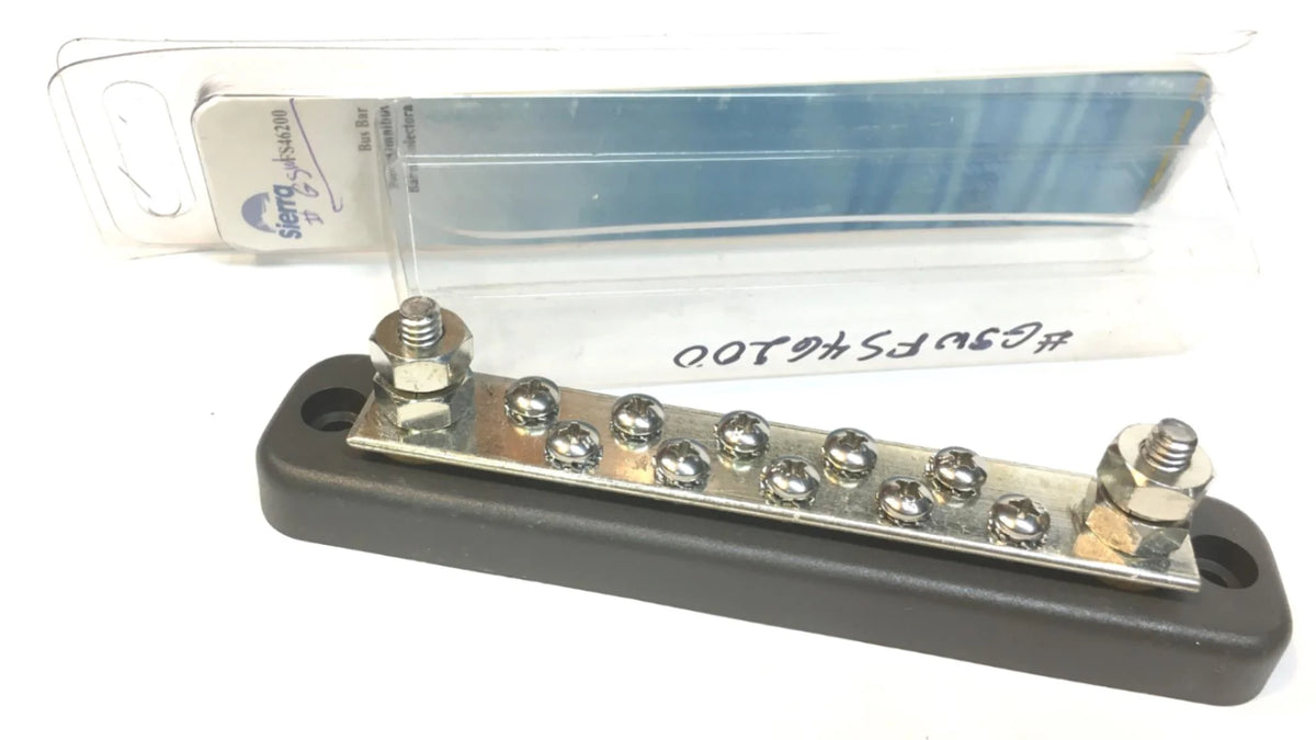 Sierra FS46200 10 Gang 150 Amp Bus Bar 8-32 Terminal Screw 6" x 1-1/4"