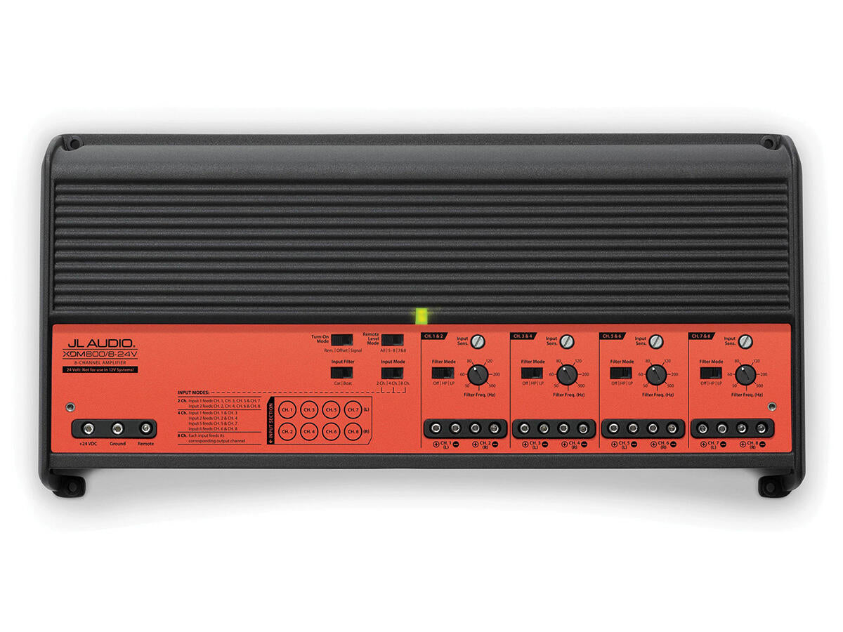 JL Audio XDM800/8-24V eight-channel marine amplifier, part 98689