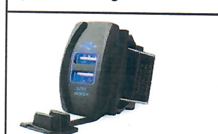 Ningbo Guhang SKU-GH8 3.1A dual USB rocker charger with blue illumination