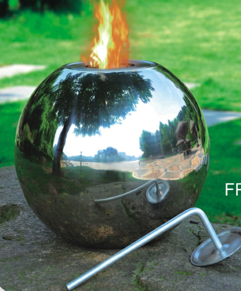 Pioneer FP-308 round oil torch with stand, 25 cm diameter and 22 cm high