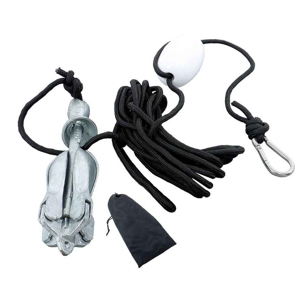 Ghalvanized Folding Anchor Set With Bag