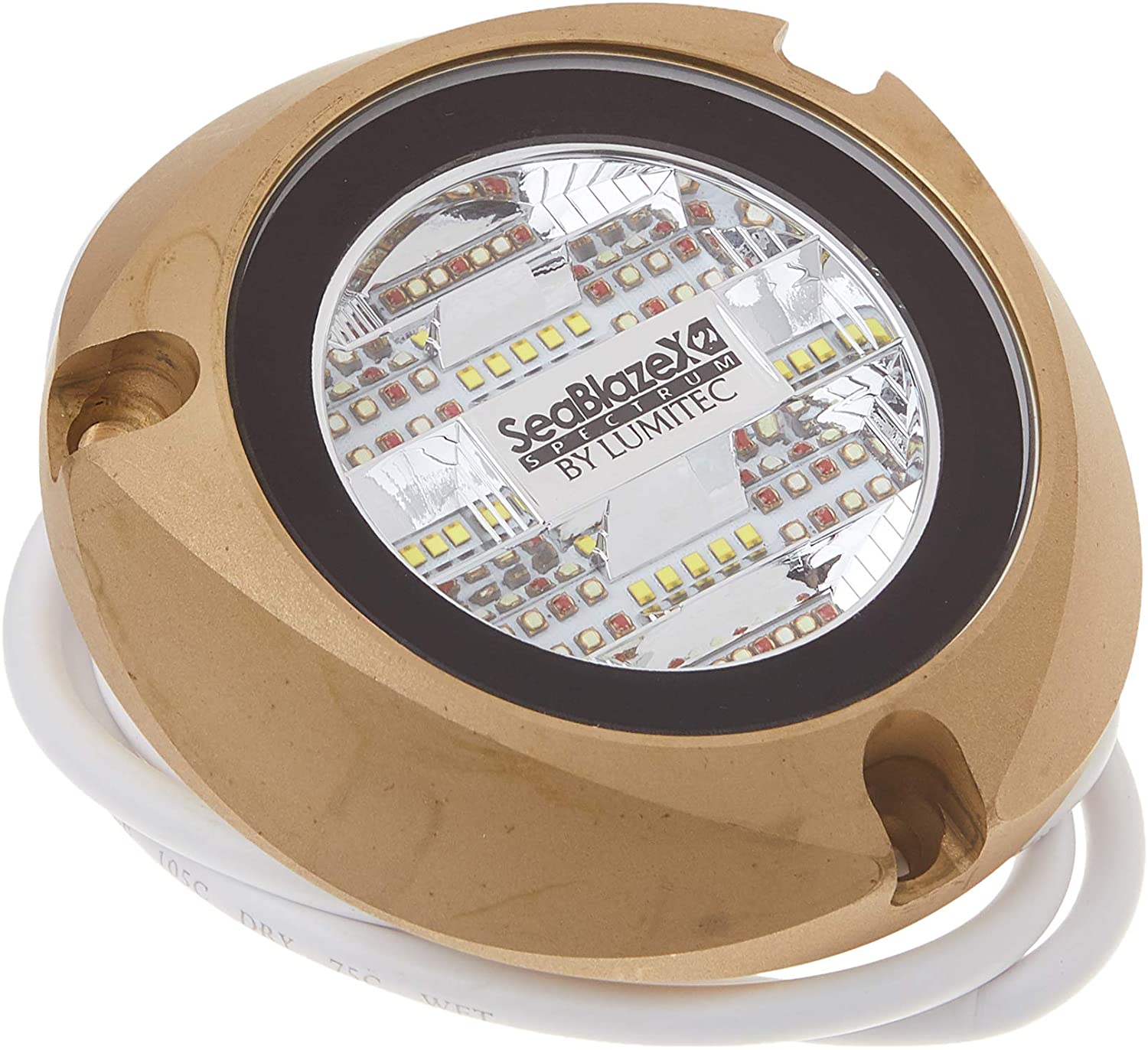 مصباح Lumitec SeaBlaze X2 تحت الماء، برونزي، ألوان الطيف RGBW