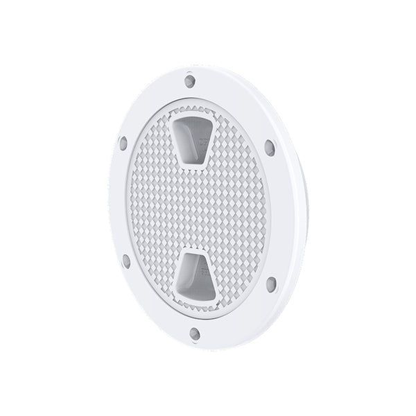 SEAFLO SFRH1-006-01 6-inch white round deck plate