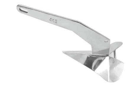 Shenghui SH001-004-0040 316 Stainless Steel Delta Anchor – 4 kg - manufacturer catalogue product image
