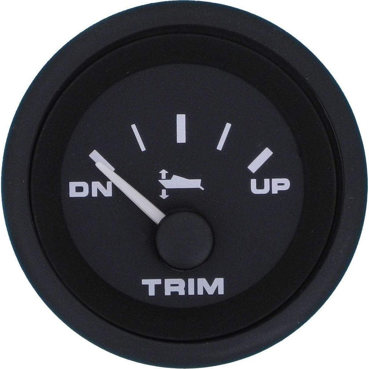 Sierra 62727P Premier Pro trim gauge, black dial
