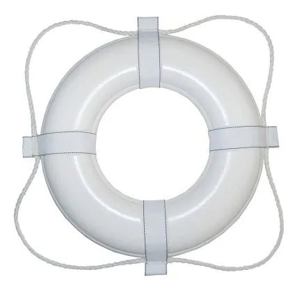 Taylor Made 361 white 24-inch vinyl-coated foam ring buoy