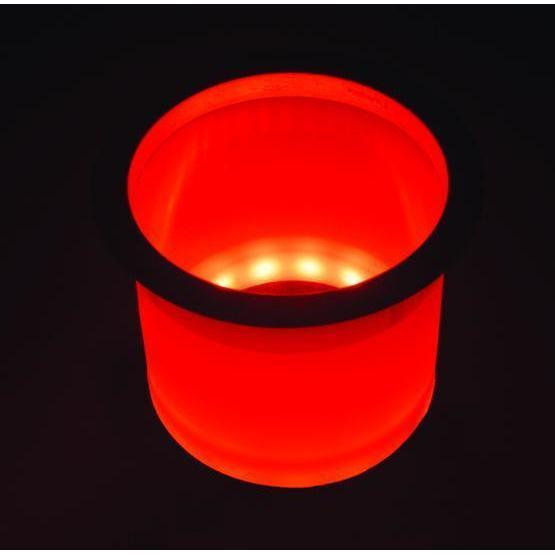 T-H Marine LED-LCH-R-DP red LED lighted stainless rim drink holder