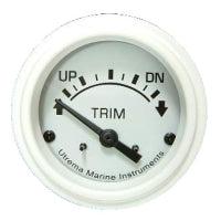 Utrema UT85055W White Marine Trim Gauge – 2-1/16", 12V