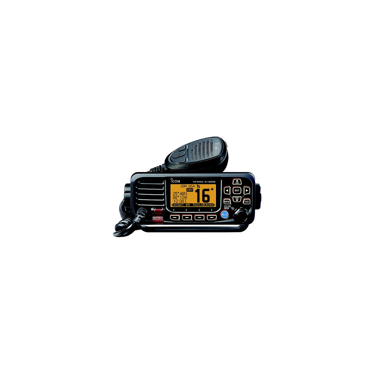 Fixed Mount VHF Marine Radio 25W - Black