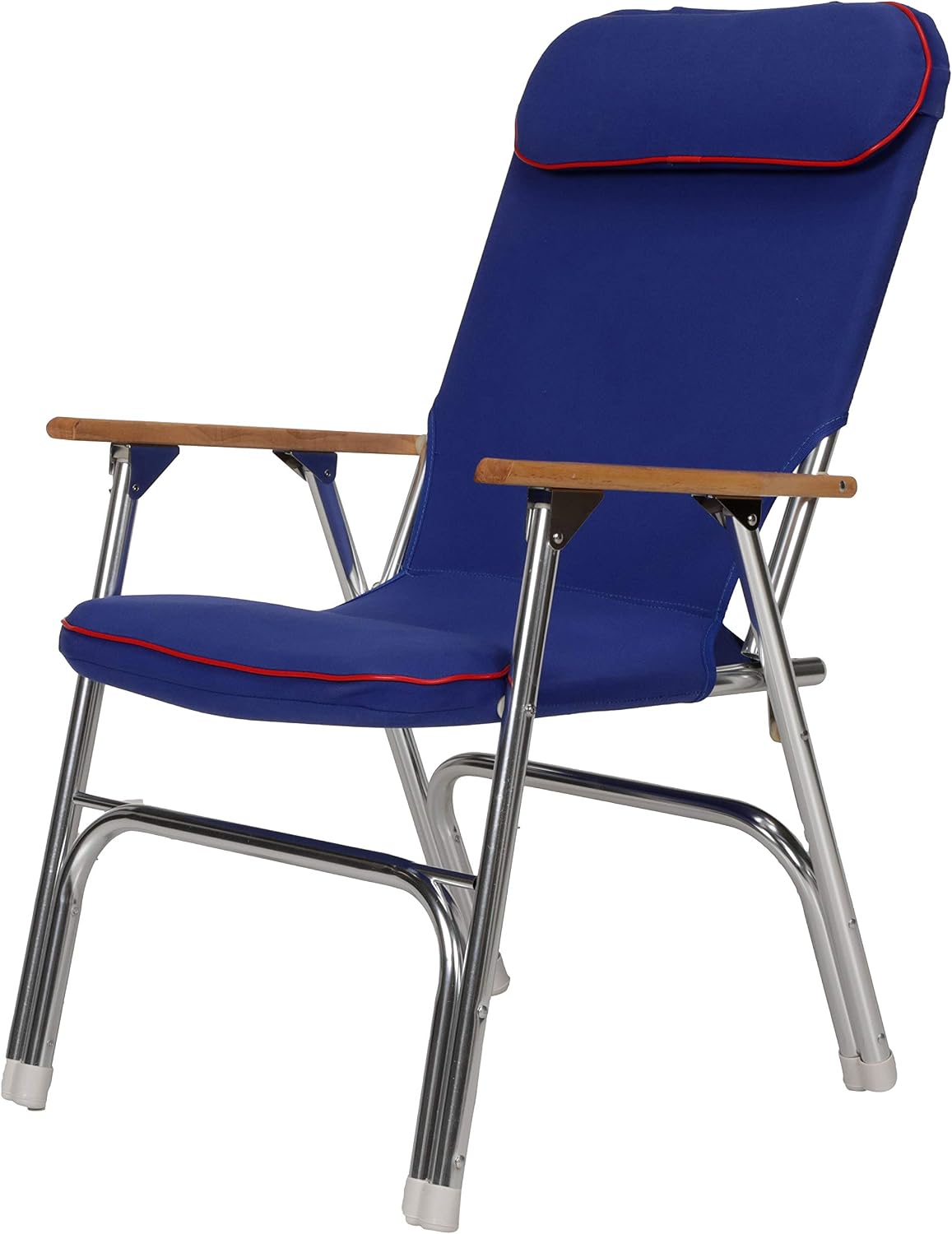 Falsabih Padded Deck Chair with Red Piping