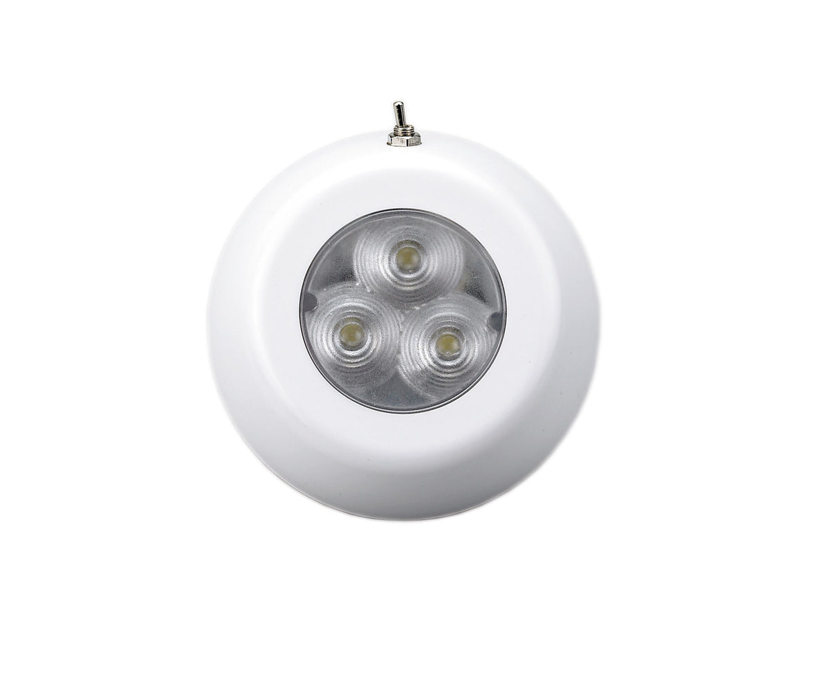 AAA 00168-RD Red LED Ceiling Light with Mount Ring, 12–24V