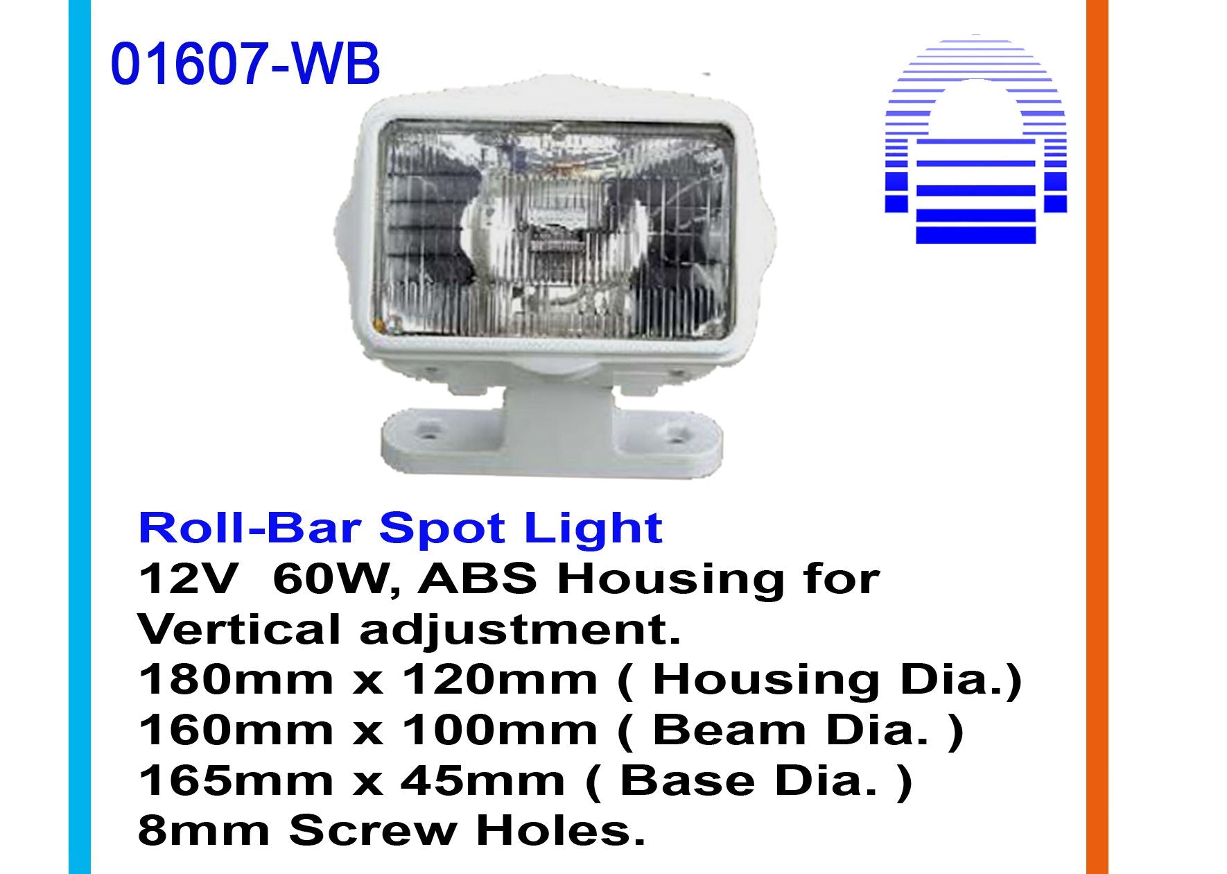 Roll Bar Vertical Adjustable Spotlight