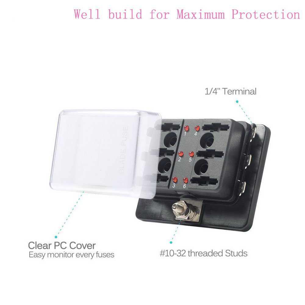 6 Gang Blade Fuse Holder