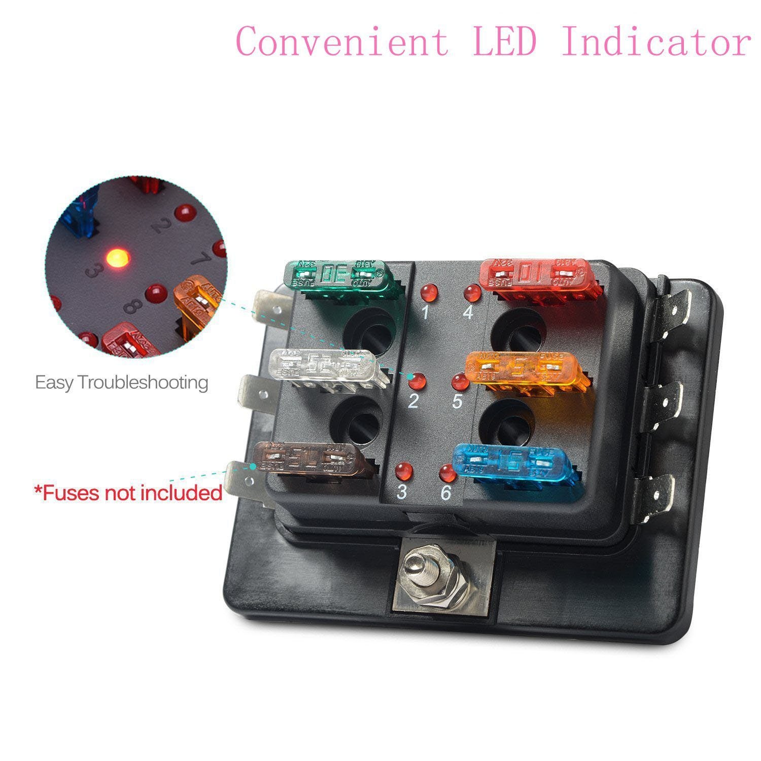 6 Gang Blade Fuse Holder