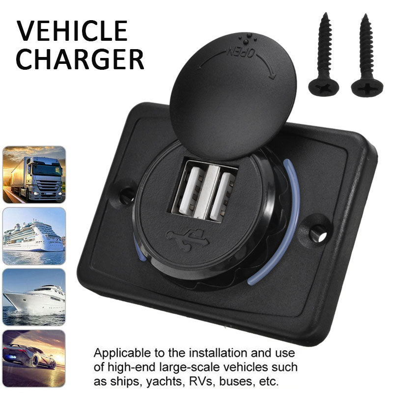 BUS USB CHARGER PANEL MOUNT 12-24V 3.1A