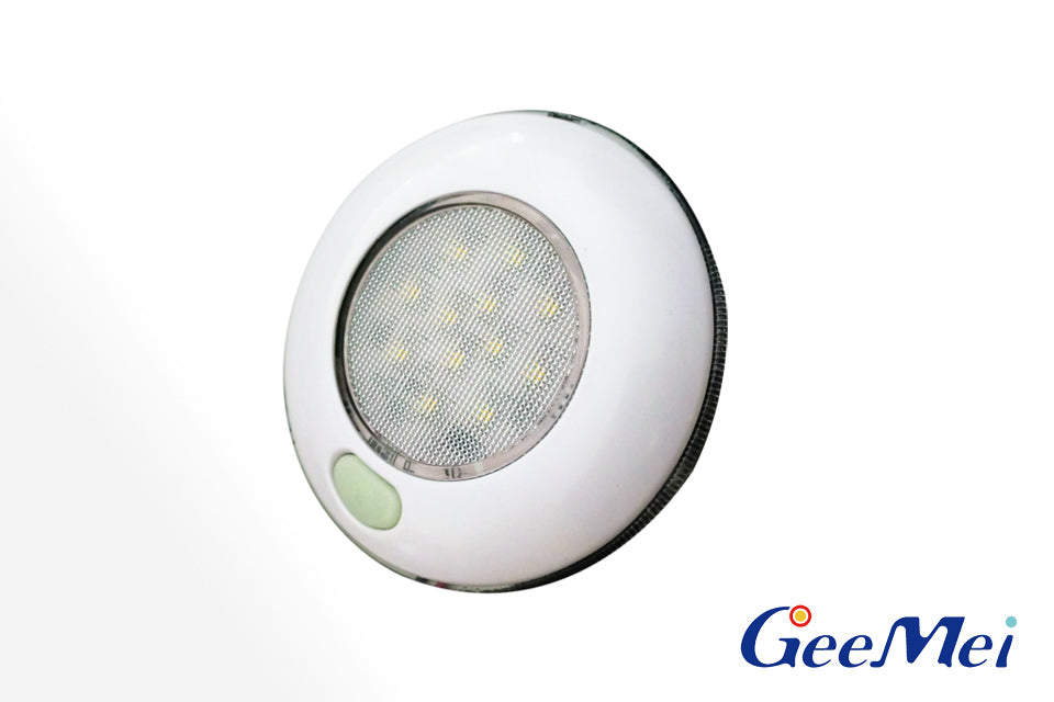 Gee Mei JM-801S-W-WW Switched Marine LED Ceiling Light – White, Warm White