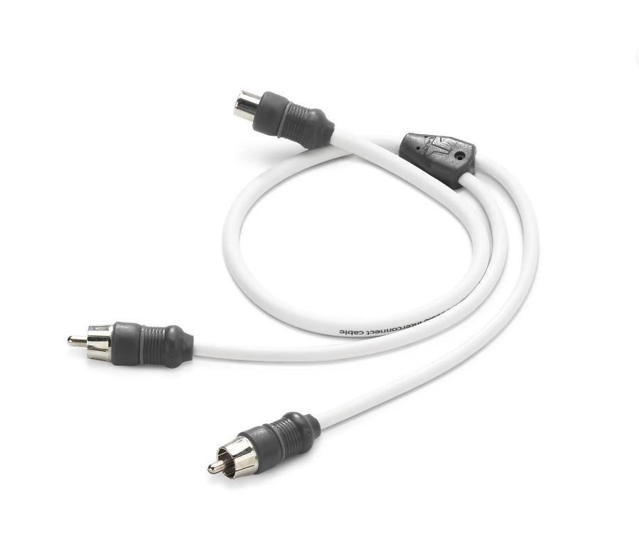 JL - XMD-WHTAICY-1F2M Marine Y-Adaptor, 1 Female Jack, 2 Male Plugs