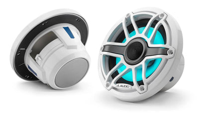 JL Audio M6-650X Marine Coaxial Speakers, Gloss White