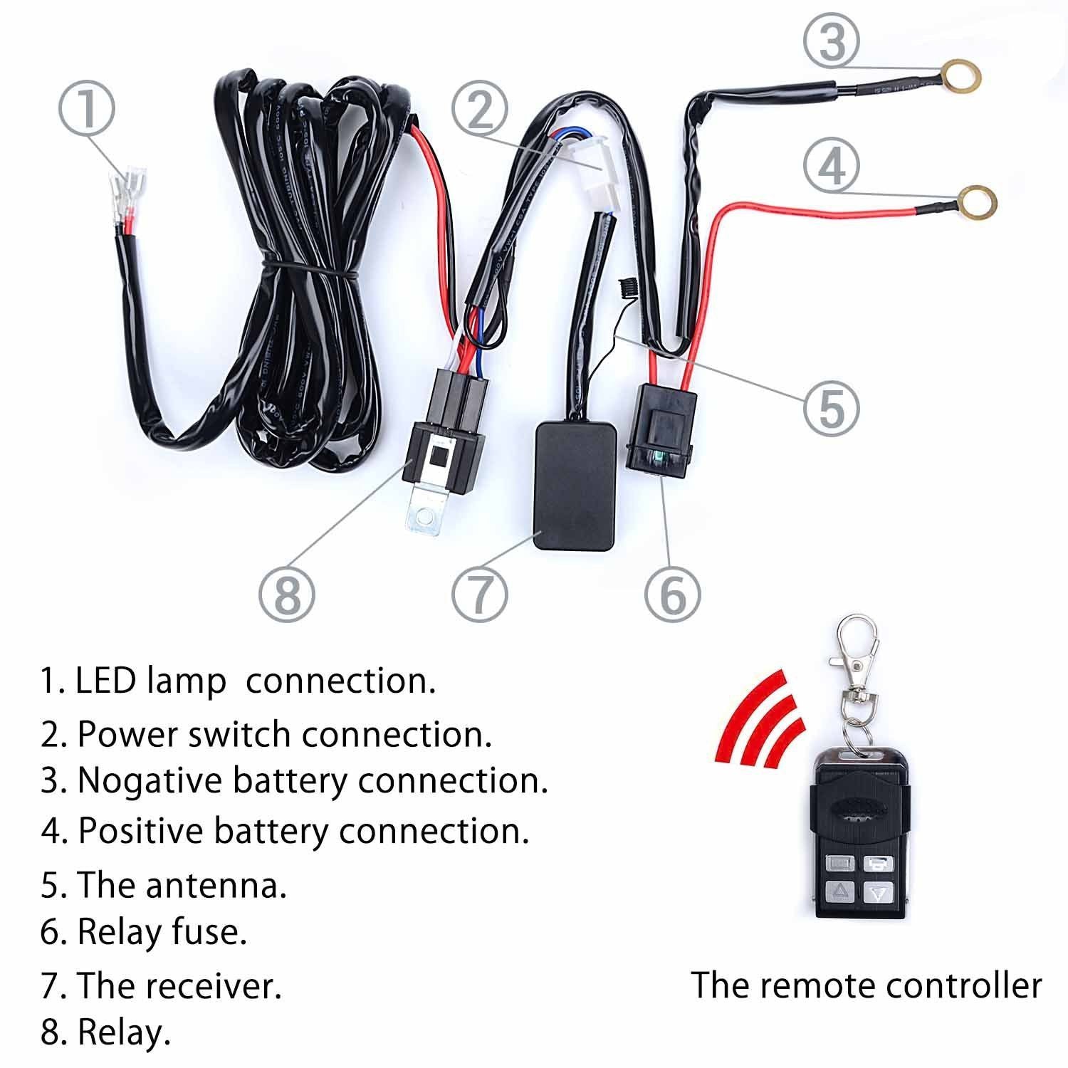 Remote Wiring Harness with strobe Function