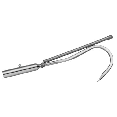 Shurhold 1804 four-inch stainless steel fishing gaff hook with safety spring guard