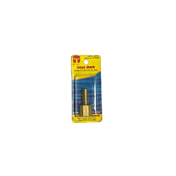 Tempo Marine Brass Female Hose Barb, 3/8 in × 1/4 in NPT – 230030