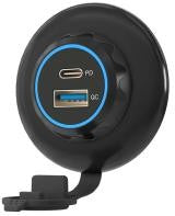 RV ROUND QC3.0+PD USB SOCKET with SOFT cover