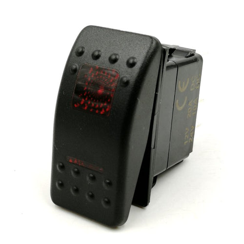 5-Pin Rocker Switch Without Label ON RED