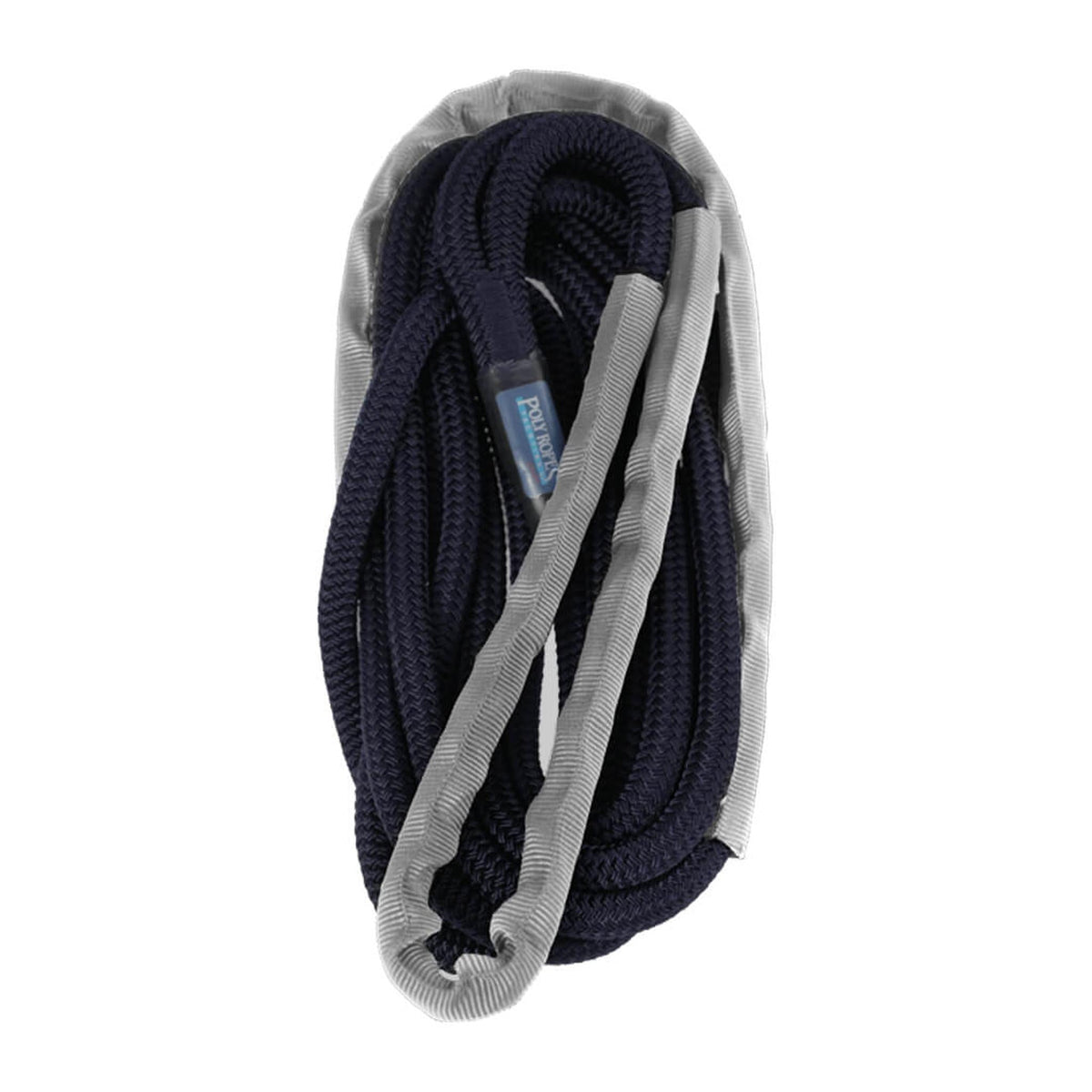PolyRopes Storm X Elastic Mooring Line – Navy / Grey, 18 mm x 15 m