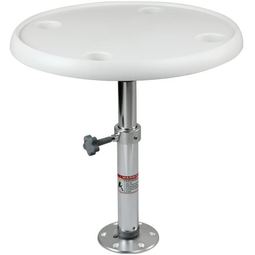 Boat Table with Round Table Top