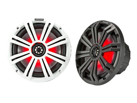 Kicker KM8 Marine Coaxial Speaker With Tweeters