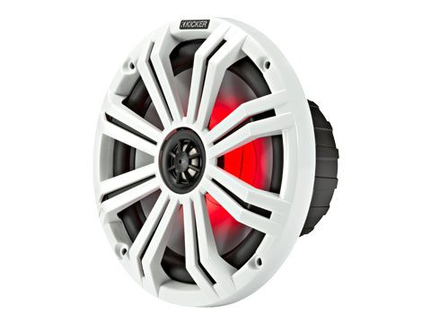 Kicker KM8 Marine Coaxial Speaker With Tweeters