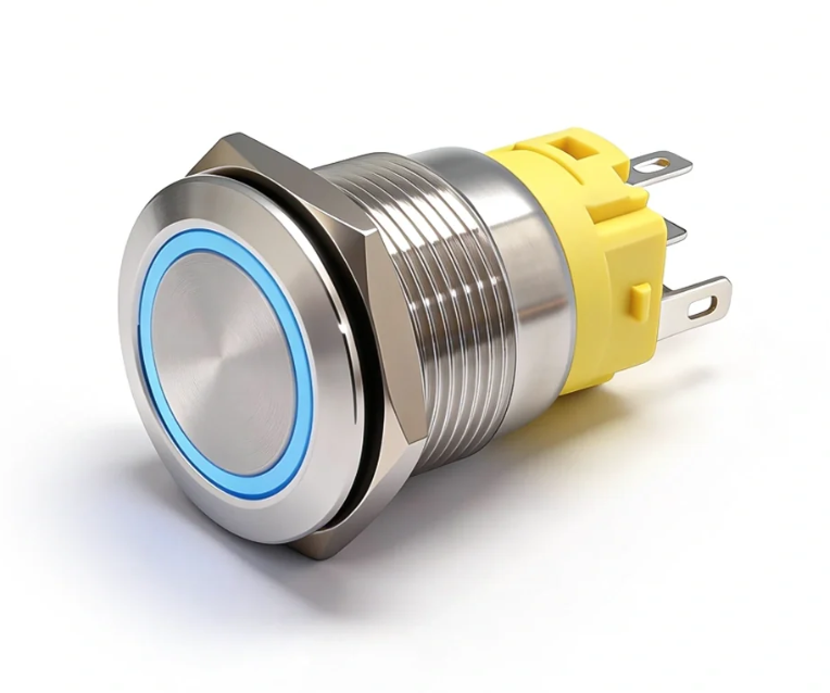 19mm LED Push Button Switch momentary Stainless Steel