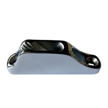 Sumar H1221 mirror-polished AISI 316 rope cleat, 82 x 18 mm