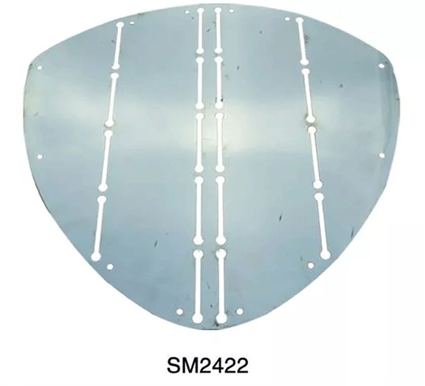 Sumar Marine SM2422 bow protection plate, 345 x 350 mm