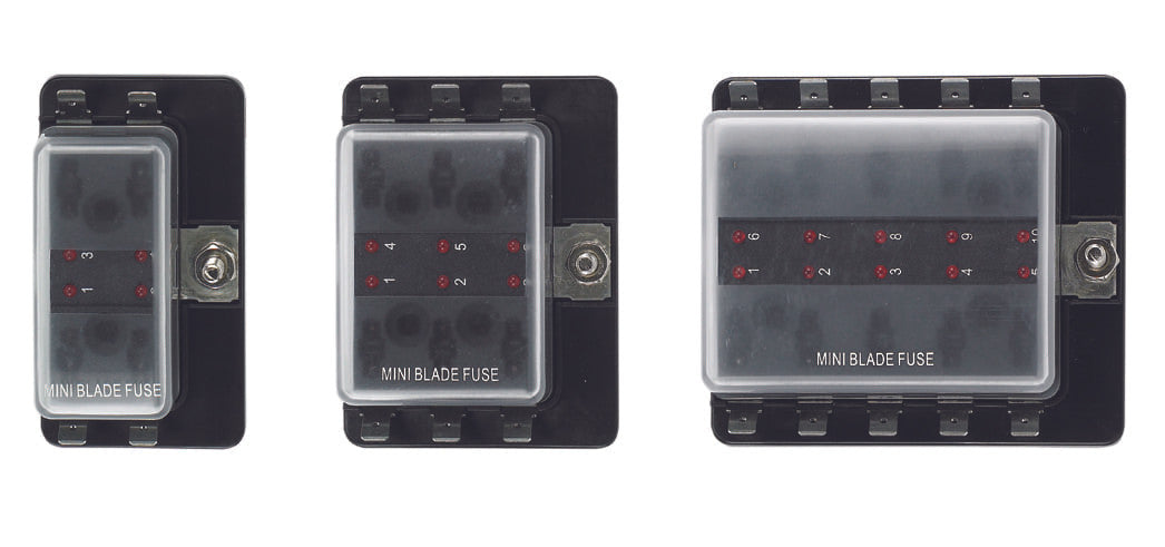 AAA Marine 4-Gang Blade Fuse Holder with LED Indicators – AAA-1151404