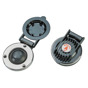 AAA World-Wide 63521-WH white windlass foot switch with stainless steel trim ring