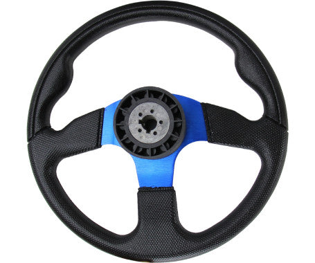 AAA 73050-BU Blue PU-Sleeve Marine Steering Wheel – 350 mm