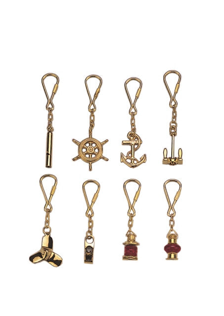 AAA Marine brass anchor keychain 90010
