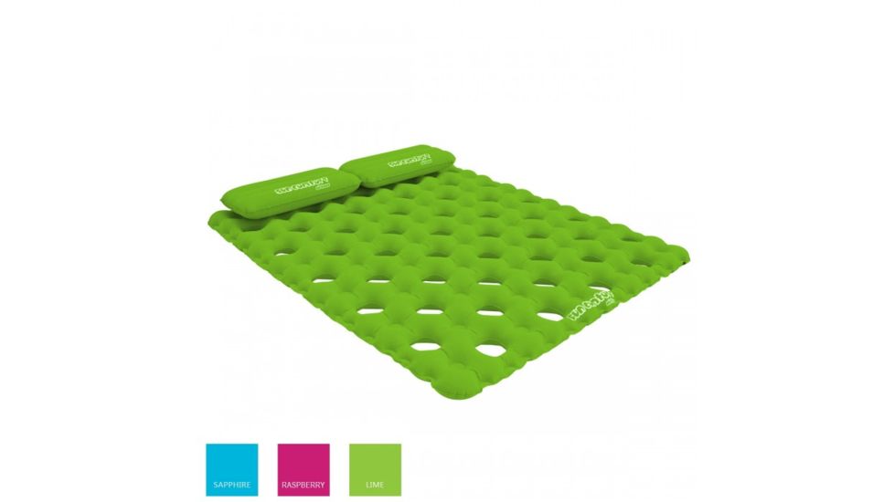 Airhead AHSC-016 SunComfort Cool Suede double pool mattress in lime