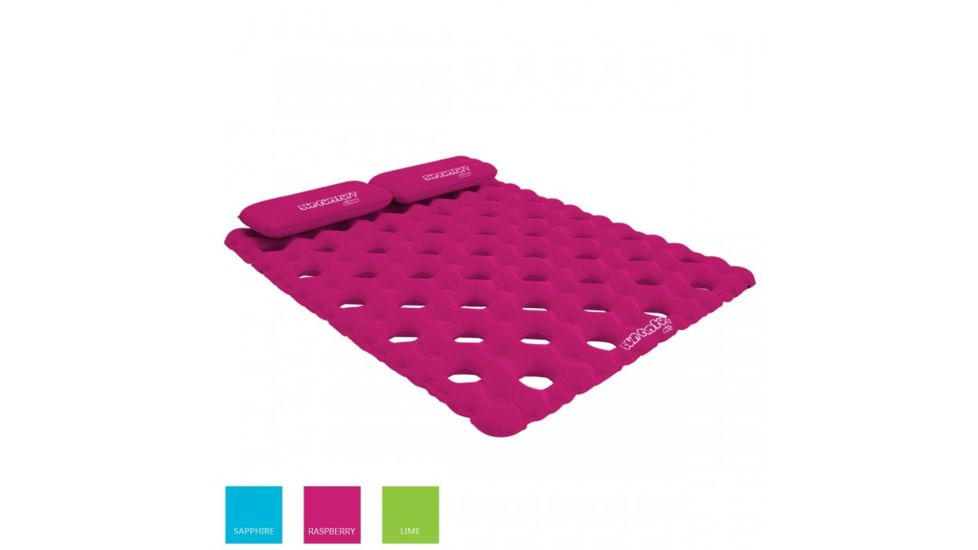 Airhead AHSC-017 SunComfort Cool Suede double pool mattress in raspberry