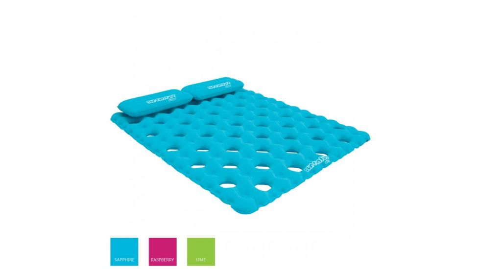 Airhead AHSC-018 SunComfort Cool Suede double pool mattress in sapphire