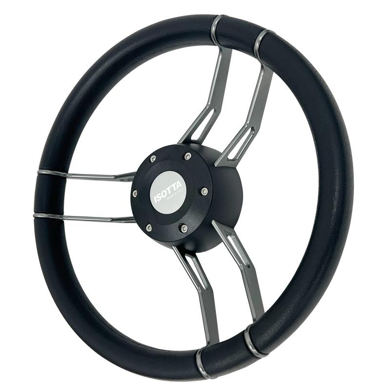 Isotta Argo black polyurethane steering wheel