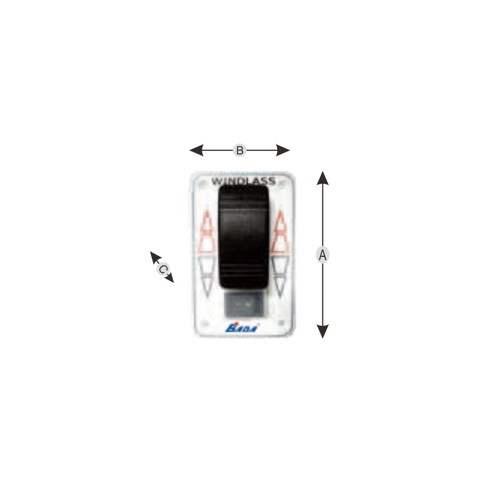 Bada 90801 Waterproof Windlass Safety Switch Panel