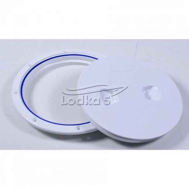 Easterner C13023W6 White Inspection Hatch, 127 mm