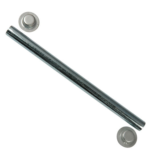Boat trailer roller shaft 5/8 inch diameter by 19 inch long with cap nuts