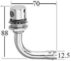 Easterner C11503 90° Chrome-Plated Brass Fuel Tank Vent
