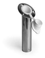 Easterner C12716A Anodized Aluminum Rod Holder with White Cap