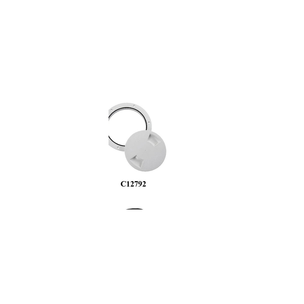 Easterner C12792 White Screw-In Deck Plate – 6 in.